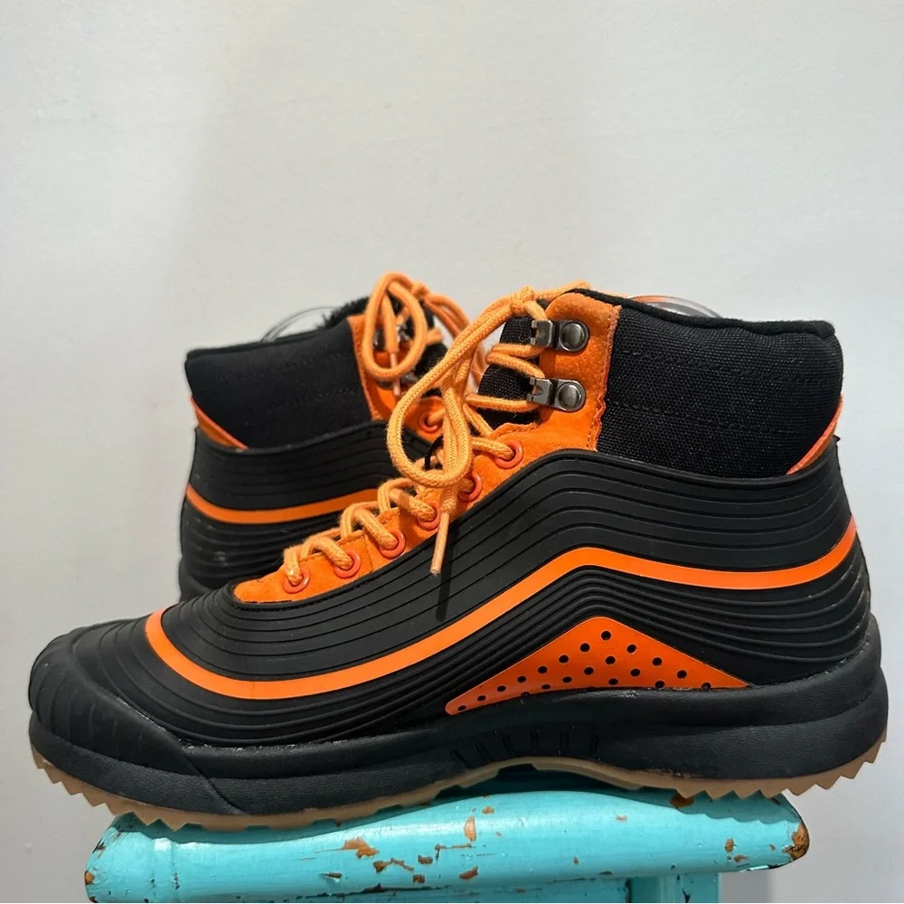 Ulogu Waterproof Lined Non Slip Winter Snow Boots Orange Black Size 39